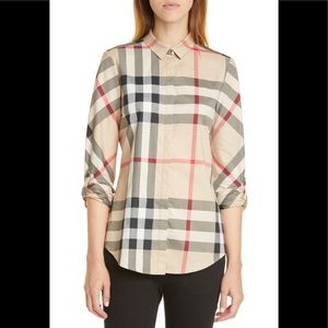 Burberry Women’s Check Shirt NWT